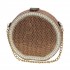 Pearl embellished round clutch (party/ bridal)