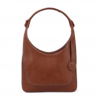 Women's tan PU handbag