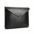 Unisex black croco laptop sleeve